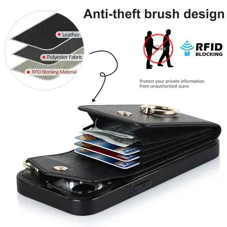 Ring Holder RFID Card Slot Phone Case