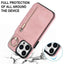 Retro Ring and Zipper RFID Card Slot Phone Case