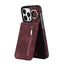 Retro Ring and Zipper RFID Card Slot Phone Case