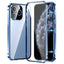 Magnetic Double-buckle HD Tempered Glass Phone Case