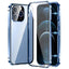 Magnetic Double-buckle HD Tempered Glass Phone Case