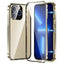 Magnetic Double-buckle HD Tempered Glass Phone Case