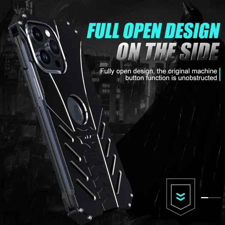 R-JUST Batman Hollow Metal Phone Protective Case