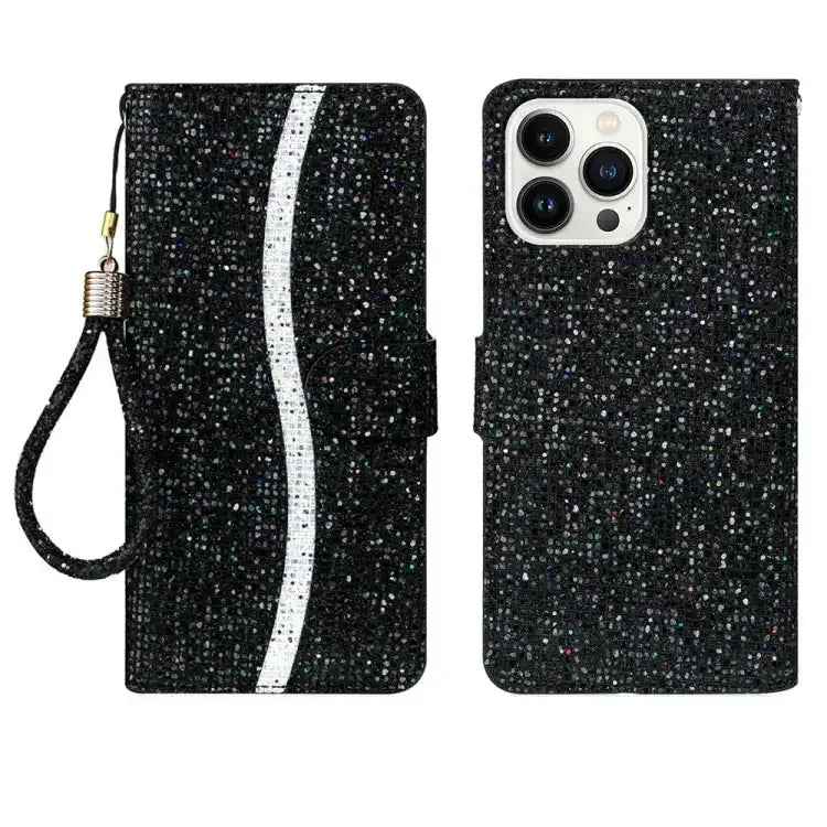 Glitter Powder Filp Leather Phone Case