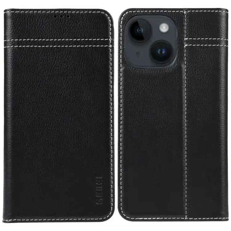 GEBEI Top-grain Horizontal Flip Leather Phone Case