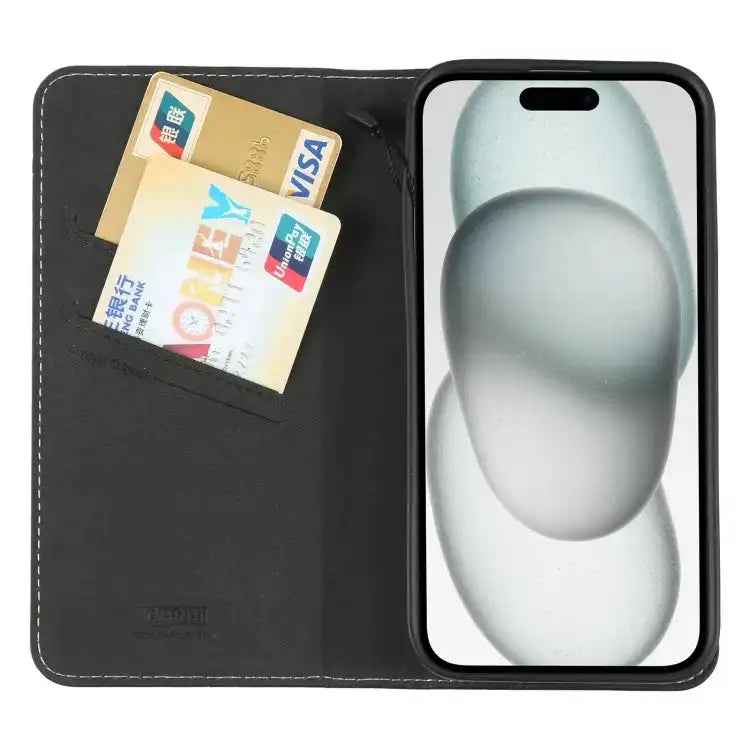 GEBEI Top-grain Horizontal Flip Leather Phone Case
