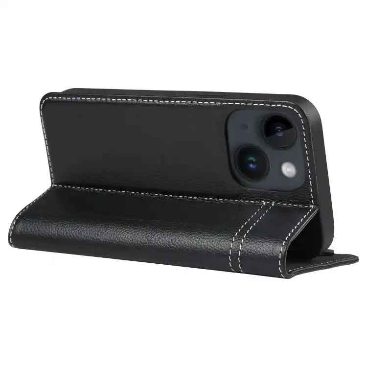 GEBEI Top-grain Horizontal Flip Leather Phone Case