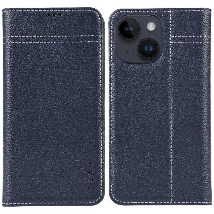 GEBEI Top-grain Horizontal Flip Leather Phone Case MyMobile