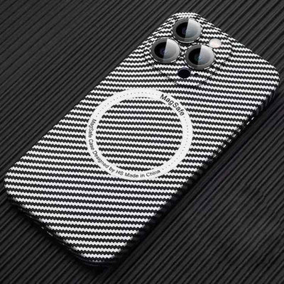 MagSafe Magnetic PC Carbon Fiber Phone Case with Lens Film