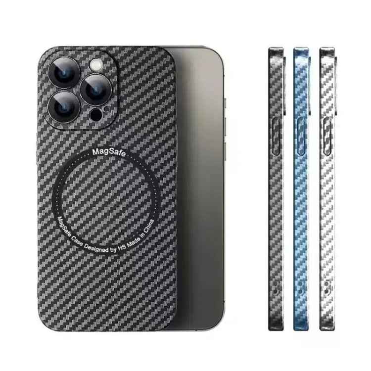 MagSafe Magnetic PC Carbon Fiber Phone Case with Lens Film