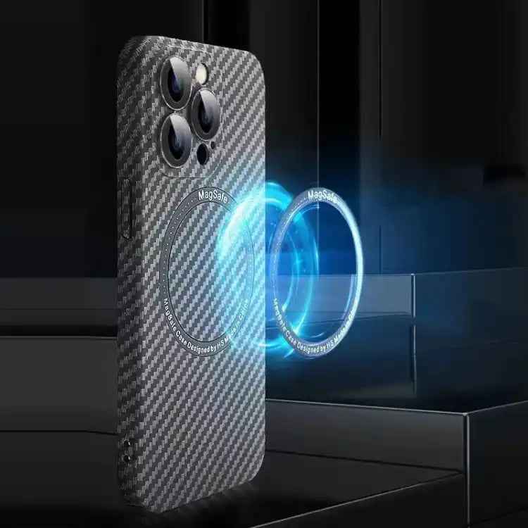 MagSafe Magnetic PC Carbon Fiber Phone Case with Lens Film