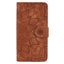 Mandala Embossed Dual-Fold Calf Leather Phone Case