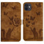 Butterfly Cat Embossing Flip Leather Phone Case