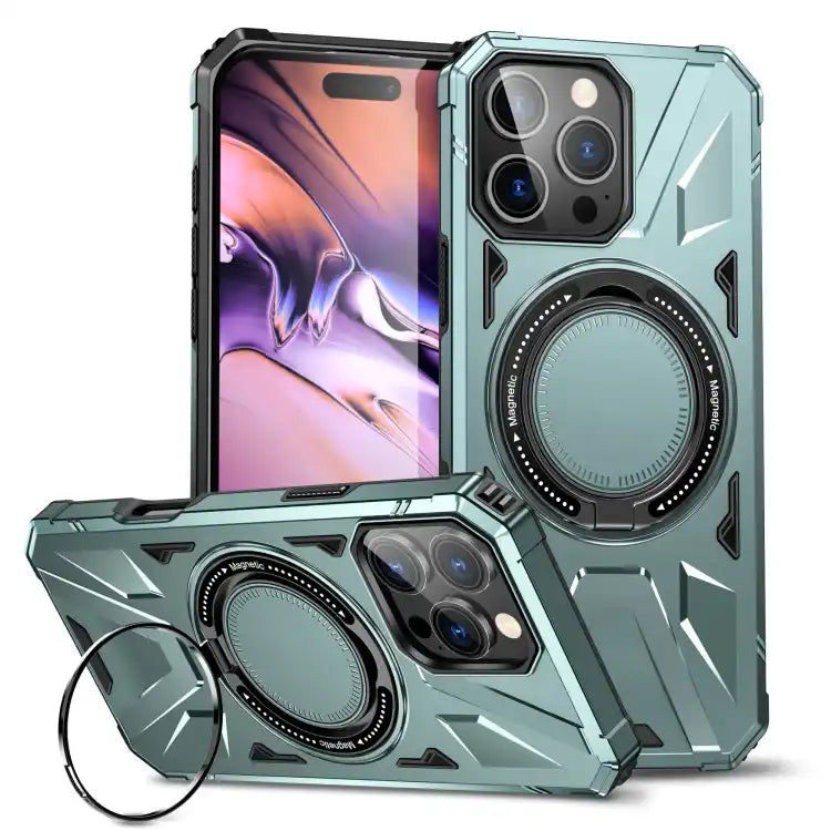 MagSafe Magnetic Shockproof Phone Case with Ring Holder