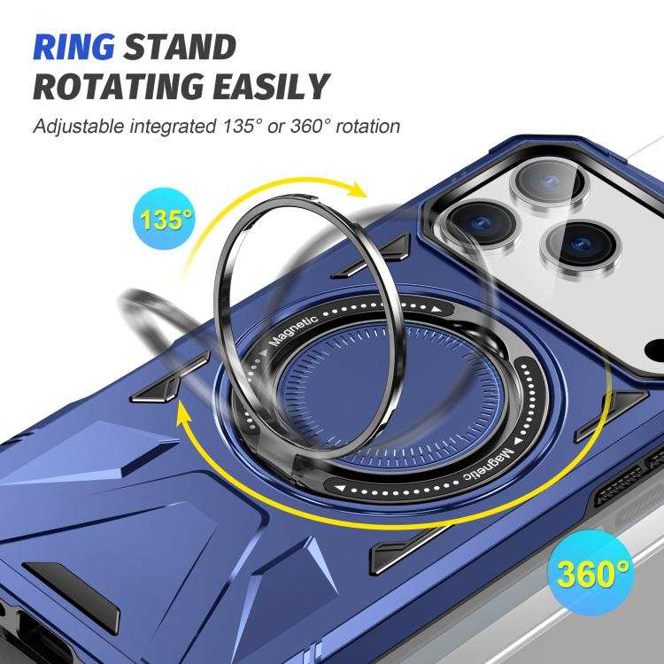 MagSafe Magnetic Shockproof Phone Case with Ring Holder