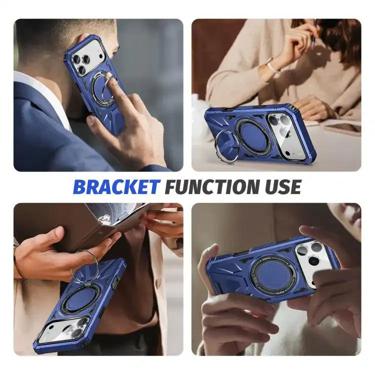 MagSafe Magnetic Shockproof Phone Case with Ring Holder