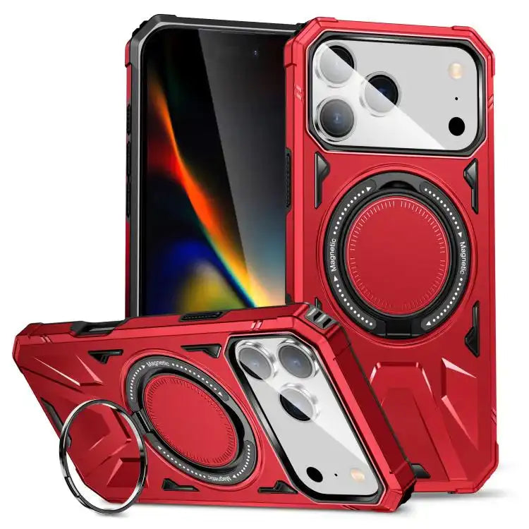 MagSafe Magnetic Shockproof Phone Case with Ring Holder