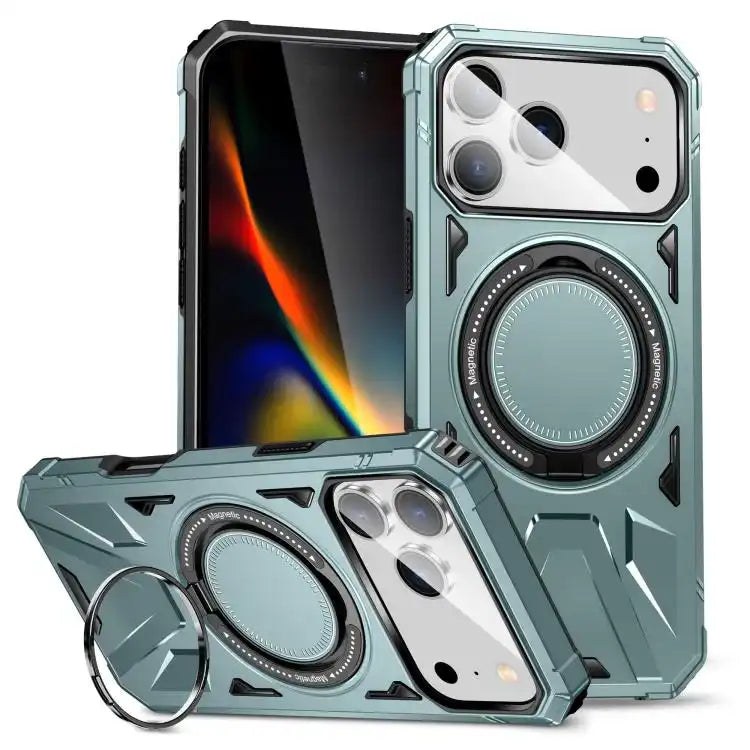 MagSafe Magnetic Shockproof Phone Case with Ring Holder