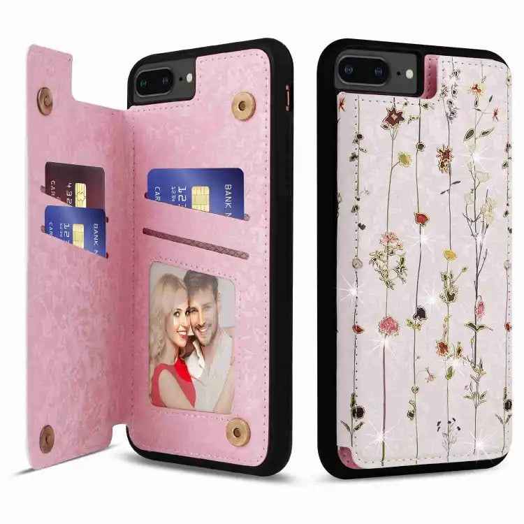 Printed Double Buckle RFID Anti-theft Phone Case