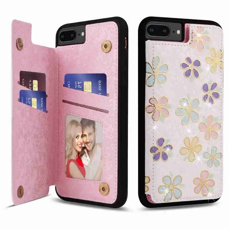 Printed Double Buckle RFID Anti-theft Phone Case
