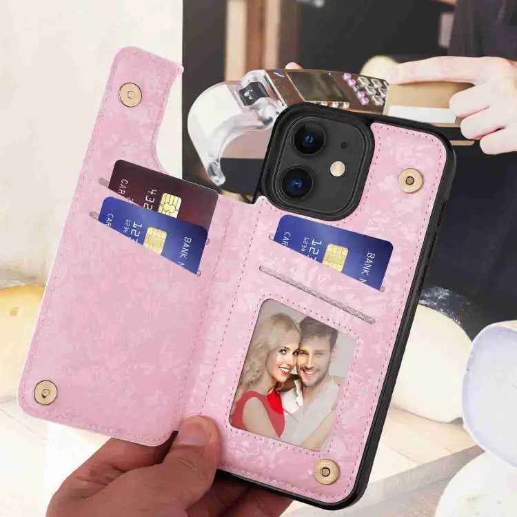 Printed Double Buckle RFID Anti-theft Phone Case