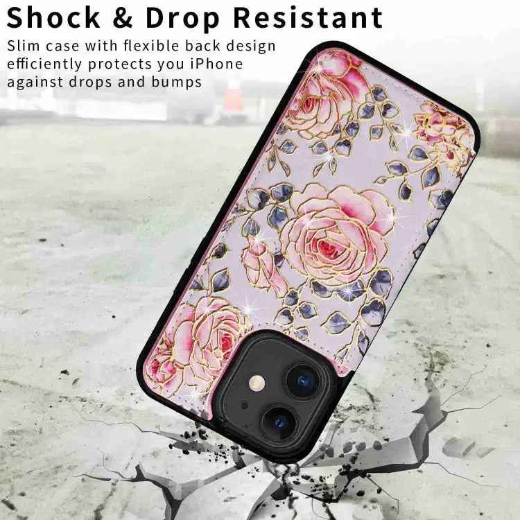 Printed Double Buckle RFID Anti-theft Phone Case