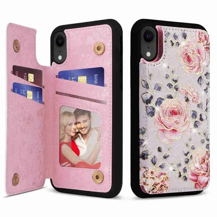 Printed Double Buckle RFID Anti-theft Phone Case