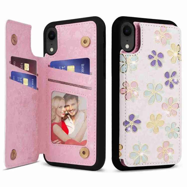 Printed Double Buckle RFID Anti-theft Phone Case