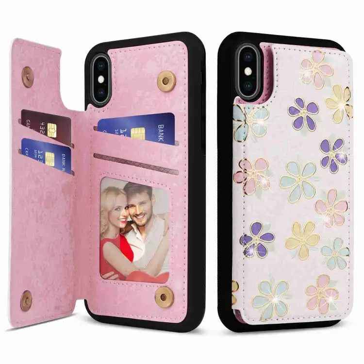 Printed Double Buckle RFID Anti-theft Phone Case