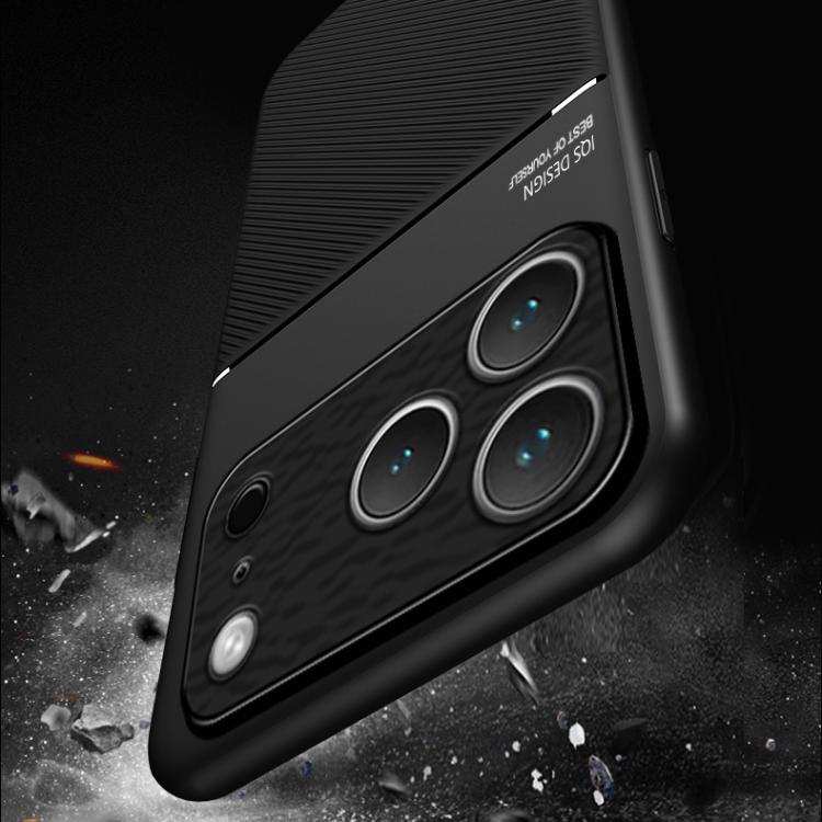 Classic Tilt Strip Grain Magnetic Shockproof PC + TPU Phone Case