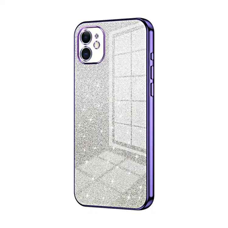 Gradient Glitter Powder Electroplated Phone Case