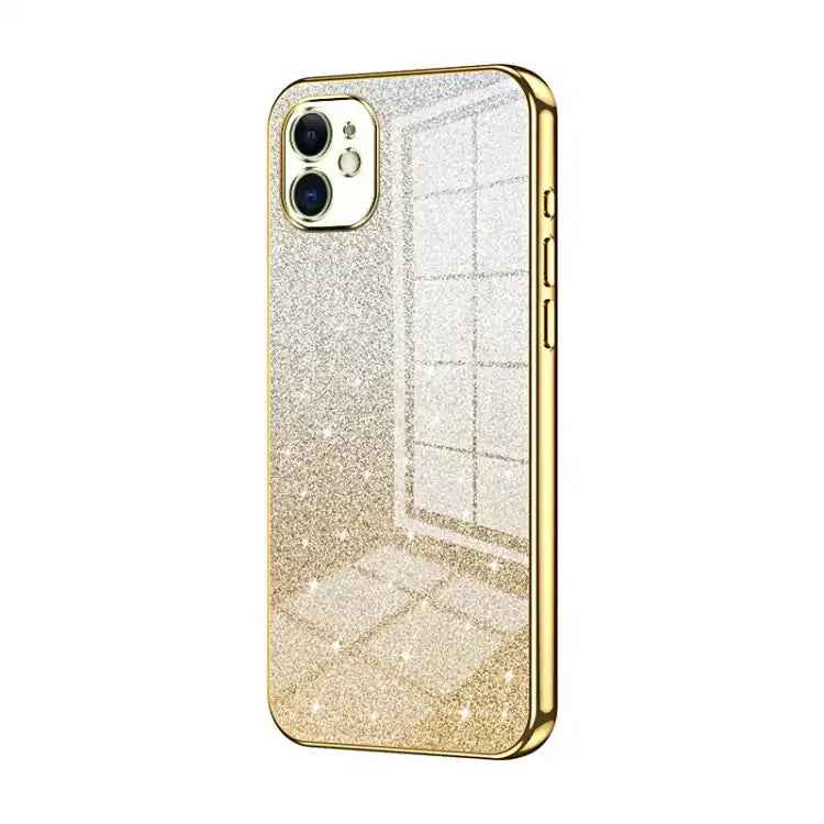 Gradient Glitter Powder Electroplated Phone Case
