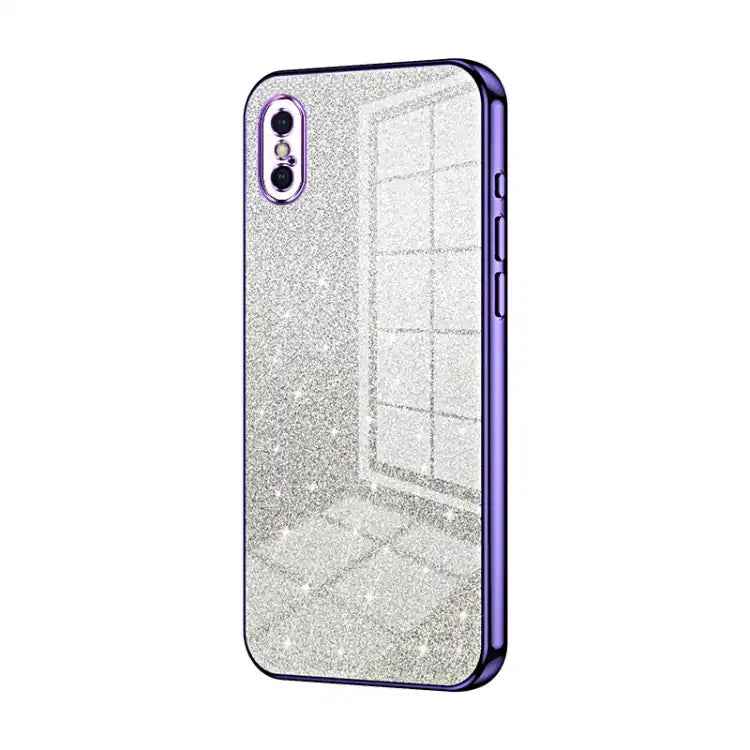 Gradient Glitter Powder Electroplated Phone Case