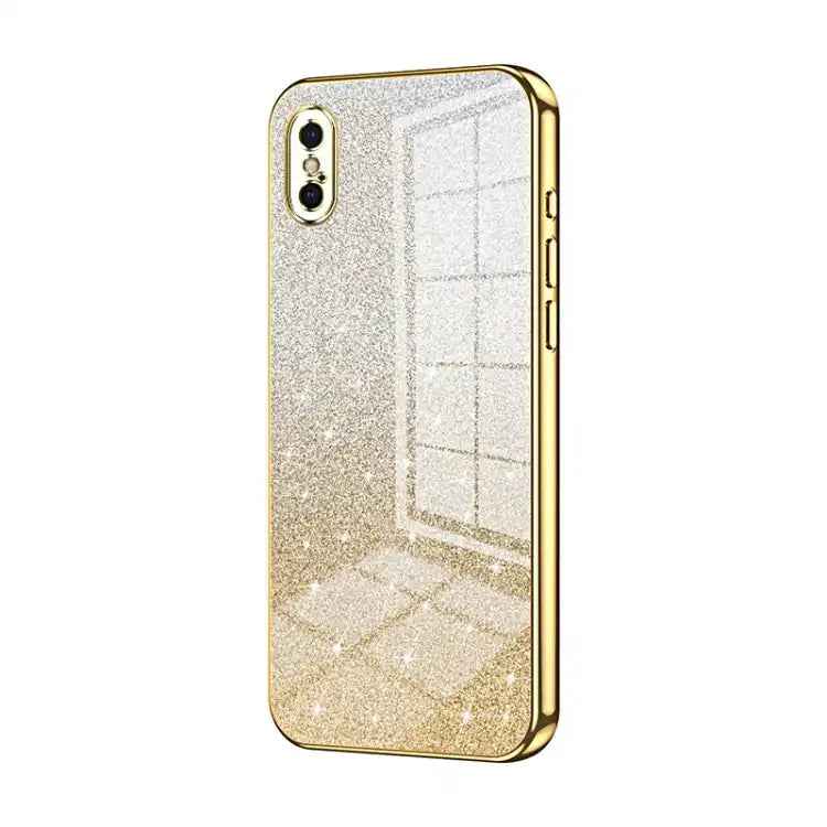 Gradient Glitter Powder Electroplated Phone Case
