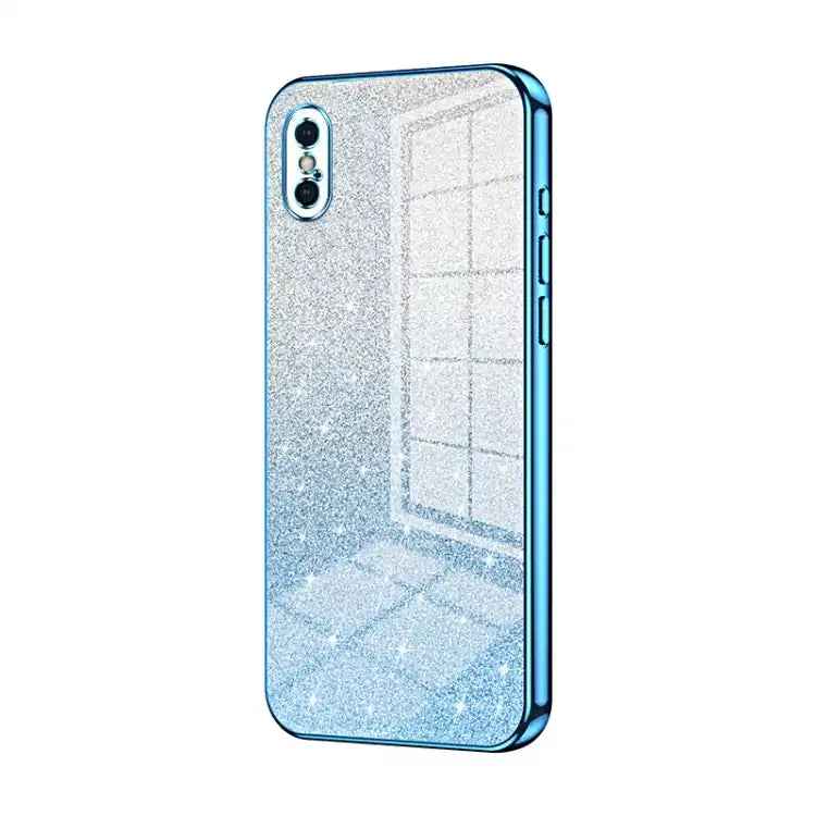 Gradient Glitter Powder Electroplated Phone Case