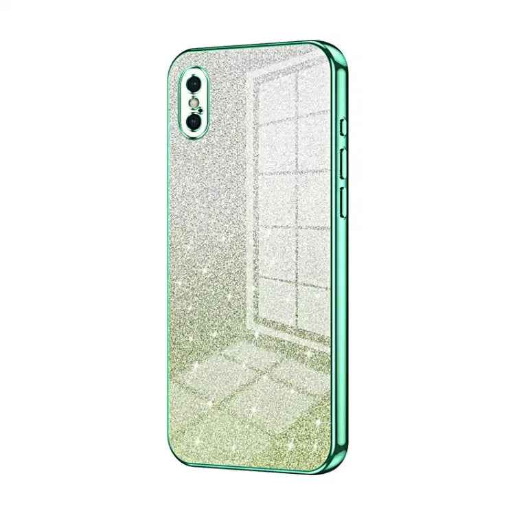 Gradient Glitter Powder Electroplated Phone Case