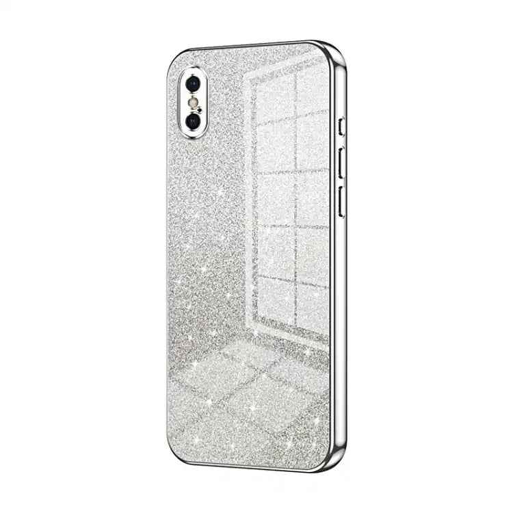 Gradient Glitter Powder Electroplated Phone Case