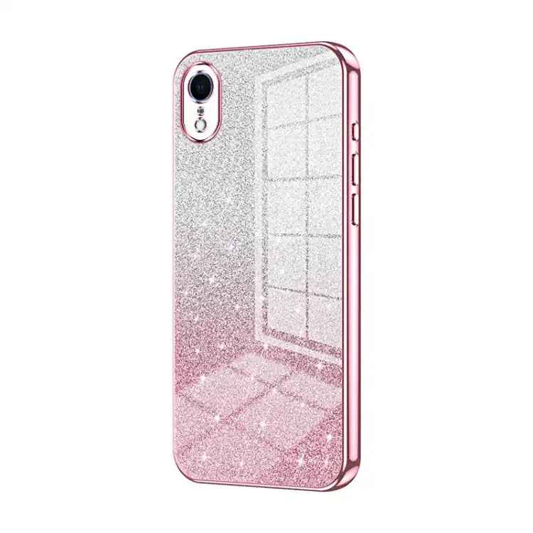 Gradient Glitter Powder Electroplated Phone Case