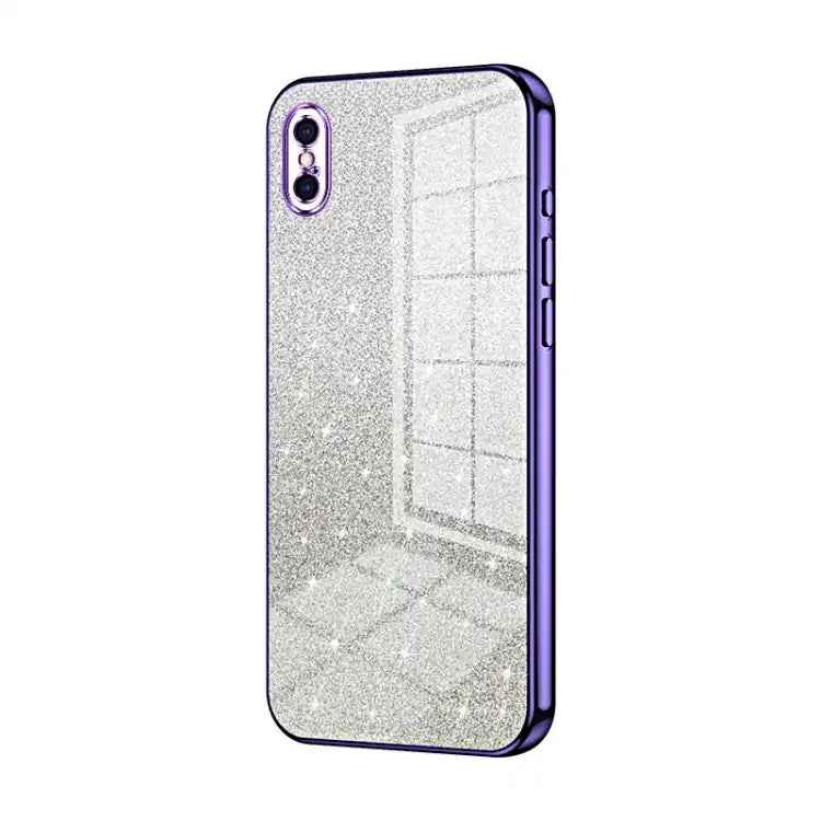 Gradient Glitter Powder Electroplated Phone Case