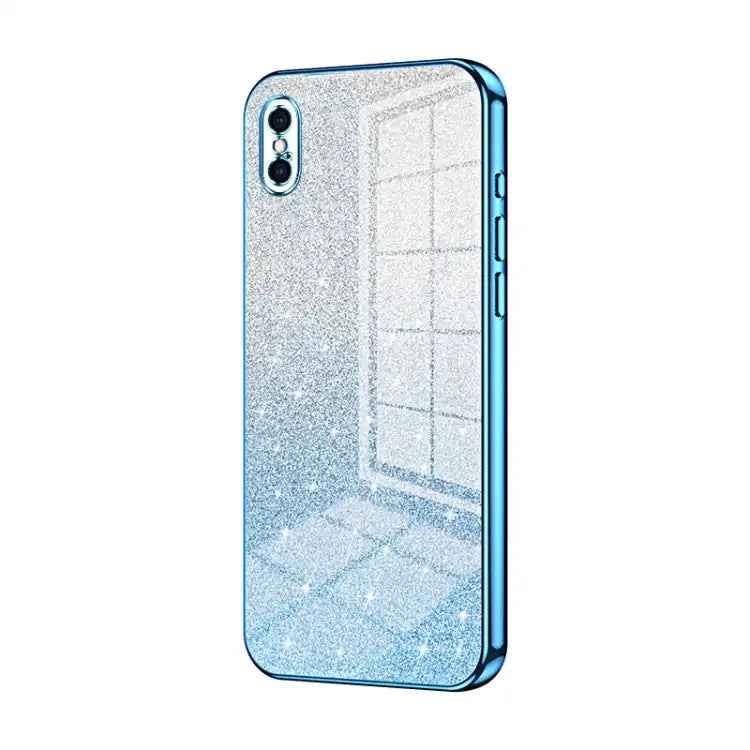 Gradient Glitter Powder Electroplated Phone Case