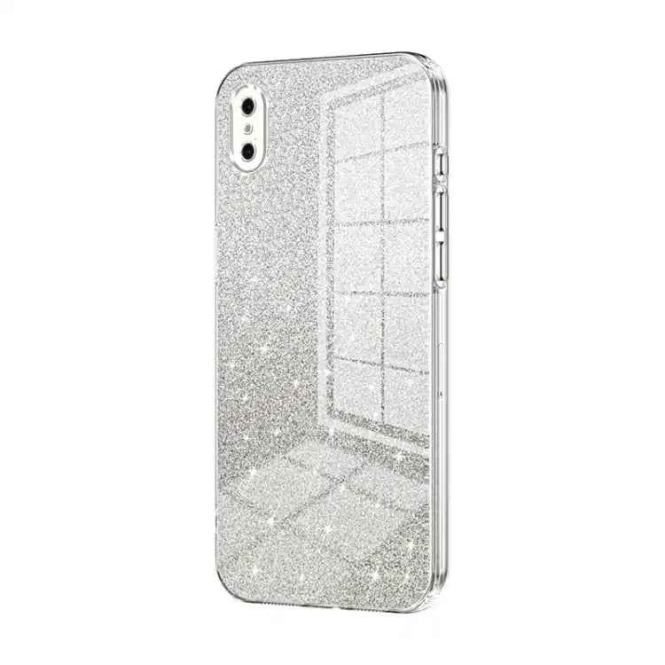 Gradient Glitter Powder Electroplated Phone Case