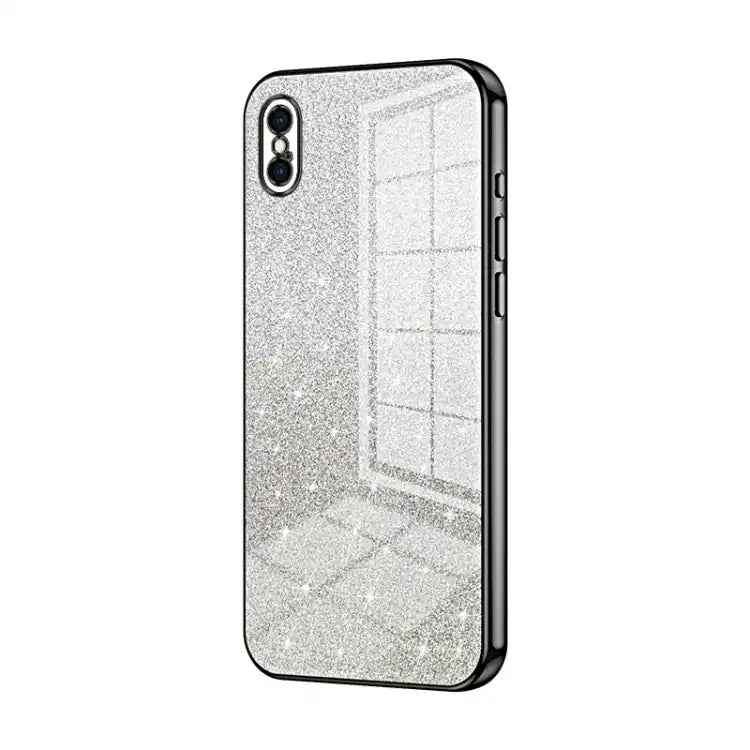 Gradient Glitter Powder Electroplated Phone Case