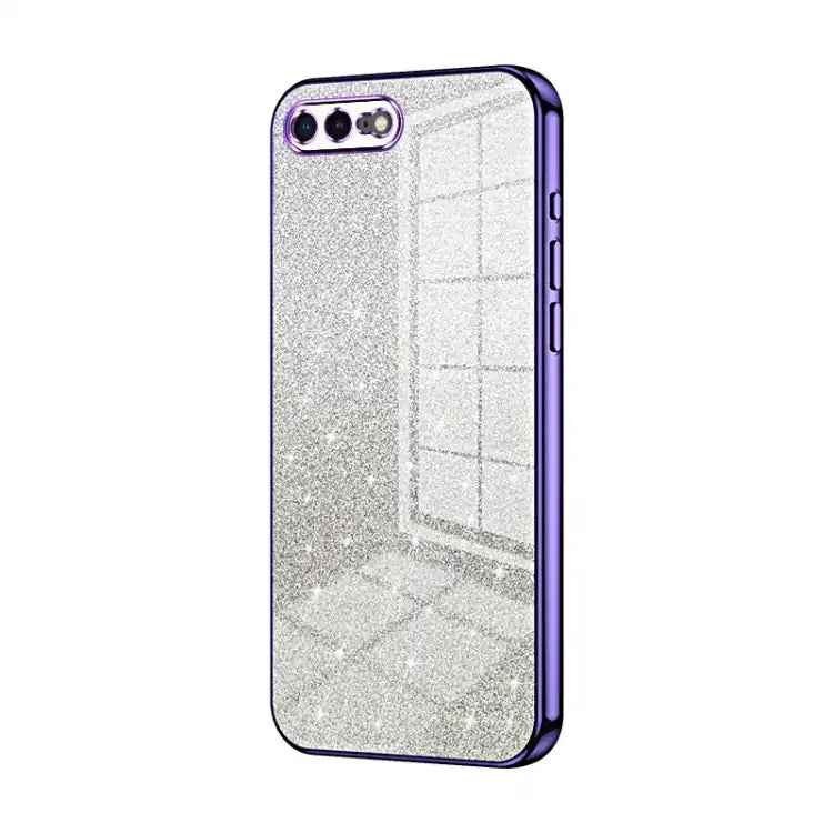 Gradient Glitter Powder Electroplated Phone Case