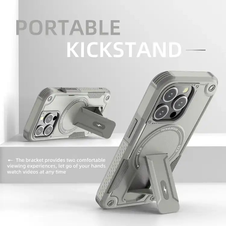 Armor Magsafe Holder PC Hybrid TPU Phone Case