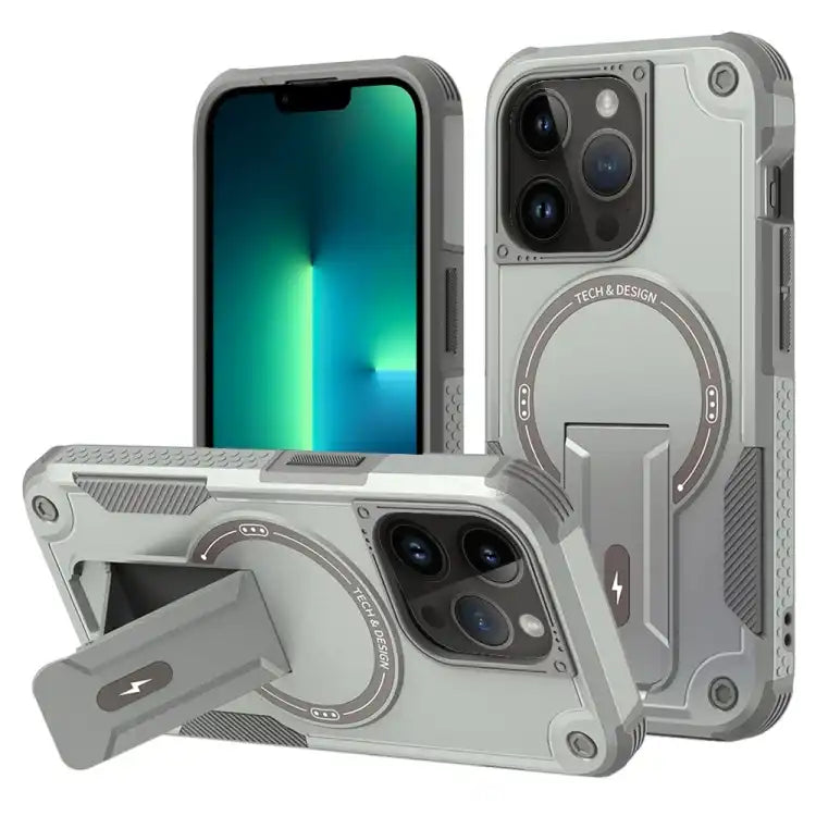 Armor Magsafe Holder PC Hybrid TPU Phone Case