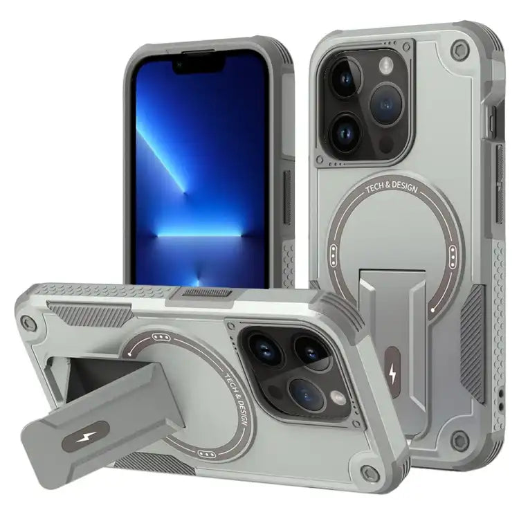 Armor Magsafe Holder PC Hybrid TPU Phone Case