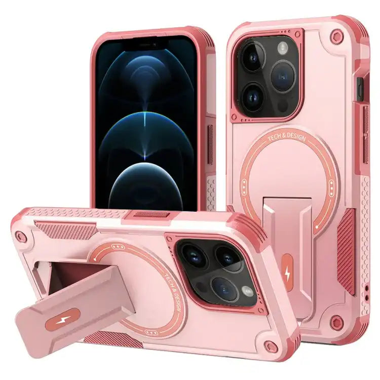 Armor Magsafe Holder PC Hybrid TPU Phone Case