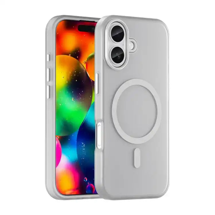 MagSafe Frosted Translucent TPU + PC Full Coverage Phone Case