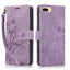 Orchid Butterfly Embossed Leather Phone Case