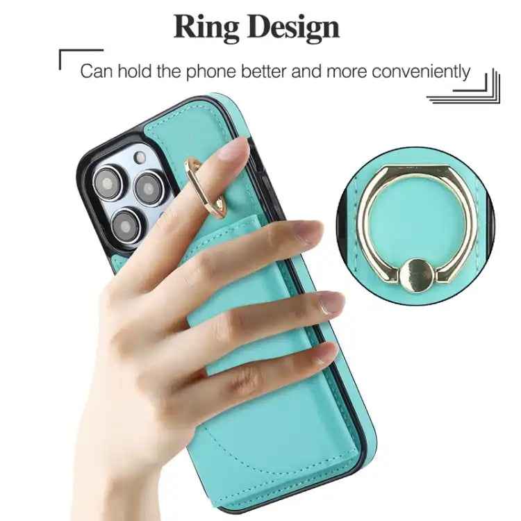 Ring Holder Card Bag Skin Feel Phone Case